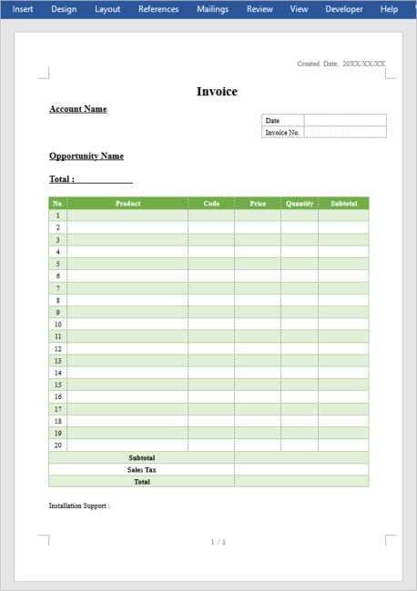 Generate a Word document in Salesforce using Office File Creator ...
